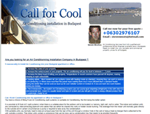 Tablet Screenshot of budapest-air-conditioning.com